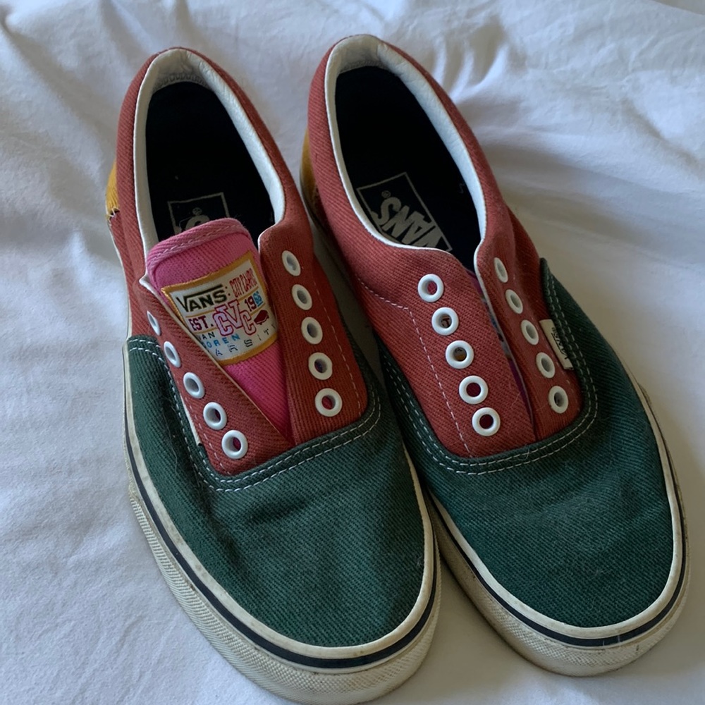 Retro color block Vans